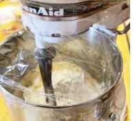 ADDING FLOUR TO YOUR STAND MIXER