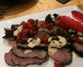 BUTTERFLIED LEG OF LAMB WITH HARISSA MARINADE