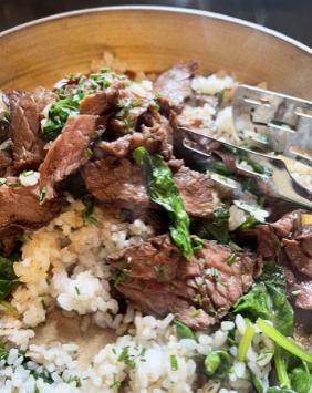 BULGOGI (KOREAN STYLE STEAK OR CHICKEN OR TOFU)