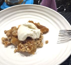 CARAMELIZED APPLE & PEAR CRUMBLE (IN A SKILLET OR NOT)