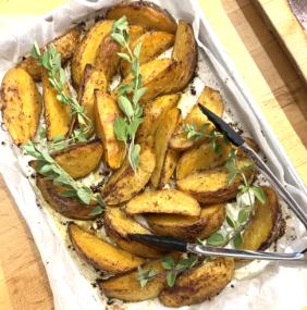 GREEK LEMON ROASTED POTATOES